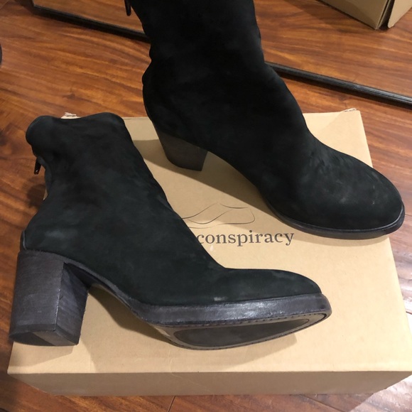 the last conspiracy Shoes - The Last Conspiracy Kenna Black Suede Boots